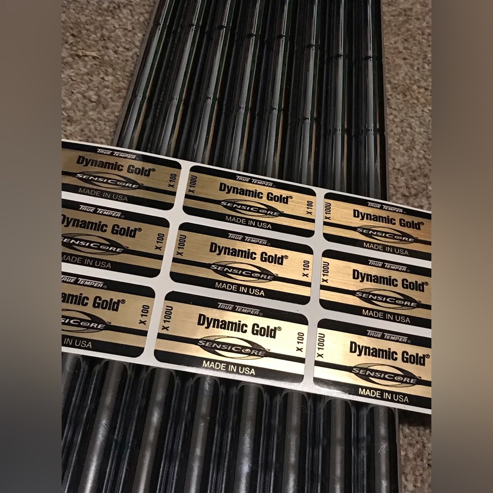 True Temper Dynamic Gold Sensicore Taper Tip .355 Iron Shafts Flex X100